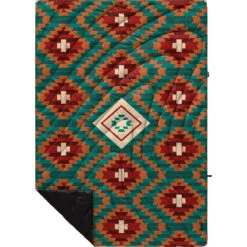 Rumpl Original Puffy Blanket - Printed 1-Person -Outdoor Camping Series Store TPPB KK1 1 COPPER BASKET KASSIE KUSSMAN OGPUFFY 1P FLATLAY