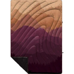 Rumpl Original Puffy Blanket - Printed 1-Person -Outdoor Camping Series Store TPPB TTF 1 TETON FADE OGPUFFY 1P FLATLAY