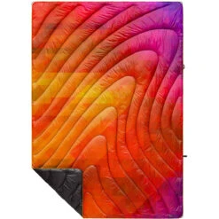 Rumpl Original Puffy Blanket - Printed 1-Person -Outdoor Camping Series Store TPPB WPF 1 PIXELFETTI WARM OGPUFFY 1P FLATLAY