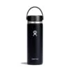 Hydro Flask 20 Oz Wide Mouth Water Bottle 2 Hydro Flask 20 Oz Wide Mouth Water Bottle -Outdoor Camping Series Store W20BTS001 Black StraightOn